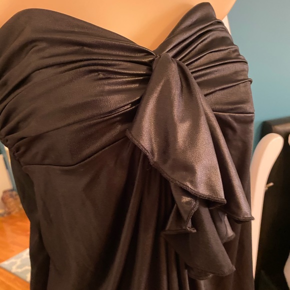 BCBG Strapless leather like top - Picture 3 of 4